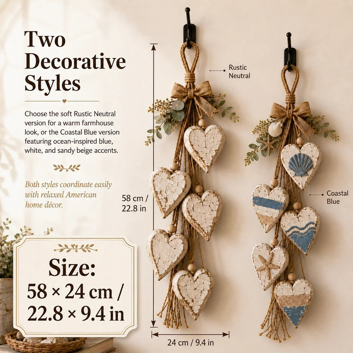 Hanging Heart Wall Decor