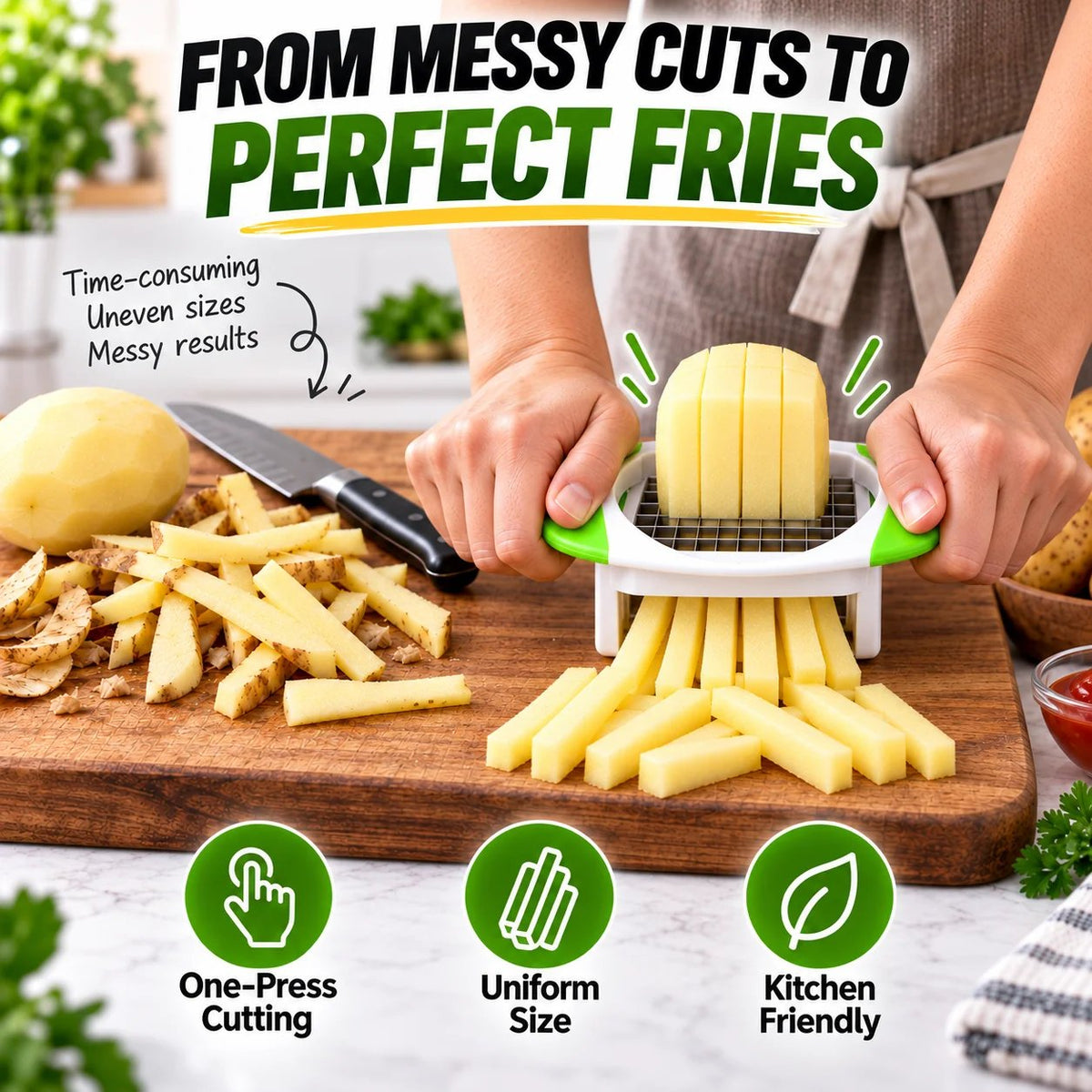 Manual French Fry Potato Cutter